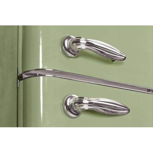 Réfrigérateur Combiné 304l Vintage Vert Amande - Sccb300v-vae