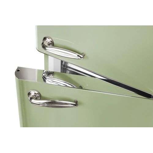 Réfrigérateur Combiné 304l Vintage Vert Amande - Sccb300v-vae