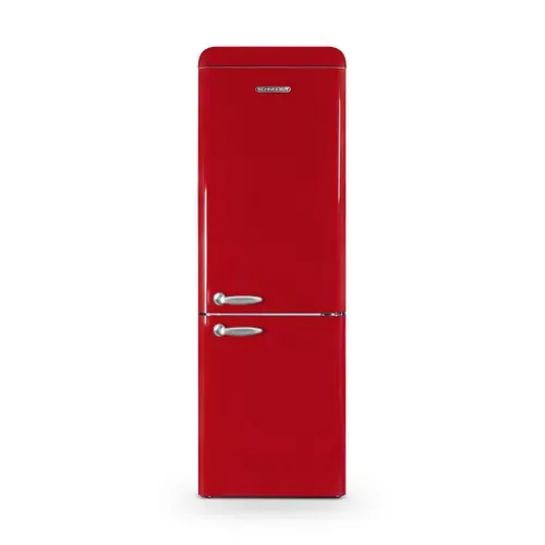 Réfrigérateur Combiné 304l Vintage Rouge - Sccb300v-re
