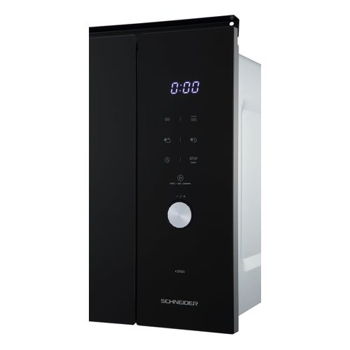 Four Micro-ondes Gril 38 Cm Encastrable 25l Noir - Scmw2538gb