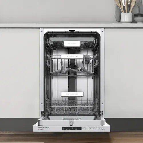 Lave-vaisselle Full Intégrable Schneider 10 Couverts, Silencieux et Économique