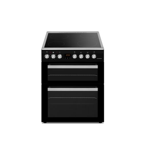 Cuisinière Double Four 4 Feux Vitrocéramique Black Mat - Sccv64do-bm