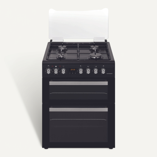 Cuisinière Double Four 4 Feux Gaz Black Mat - Sccg64do-bm