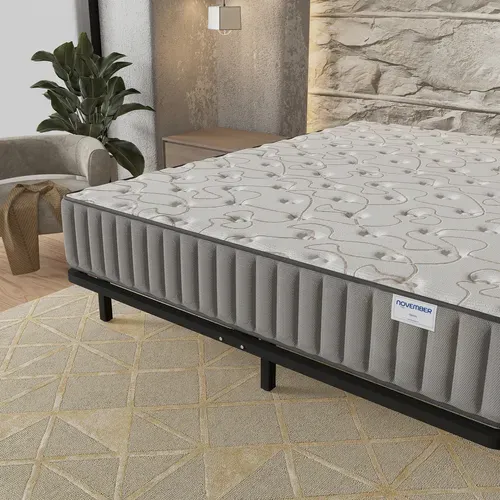Ensemble 120x190 cm, sommier + matelas mousse, Ép.16cm à mémoire de forme