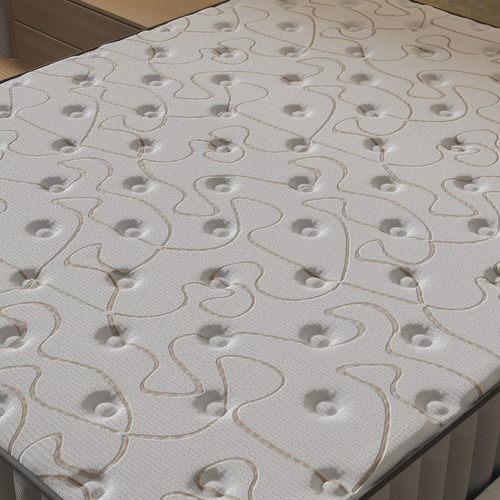 Ensemble 140x190 cm, lit avec tête de lit + matelas mousse Ép.22cm à mémoire de forme
