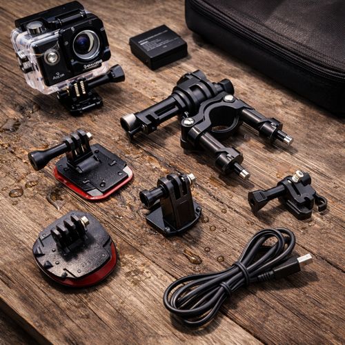 Caméra Sport 4k 30fps Wifi Grand Angle 170° Avec Stabilisation – Caméra 16mp étanche 30 M Accessoire
