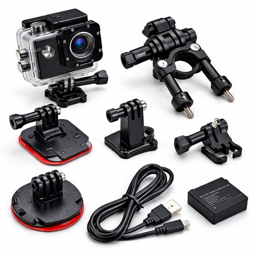 Caméra Sport 4k 30fps Wifi Grand Angle 170° Avec Stabilisation – Caméra 16mp étanche 30 M Accessoire