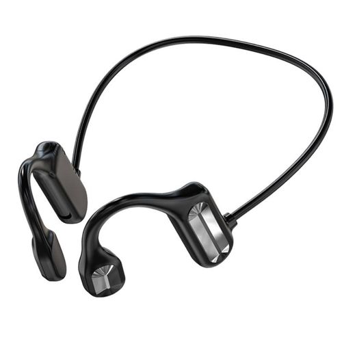 Casque à Conduction Osseuse Bluetooth 5.2 Noir – écouteurs Oreilles Libres Pour Musique Et Appels, D