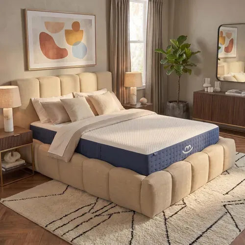 Matelas Déhoussable Hybride 160x200 Cm - JADE PLUS - Mémoire De Forme Ressorts - Epaisseur 26 Cm