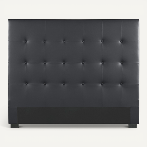 Tête De Lit Capitonnée Premium 140cm Noir