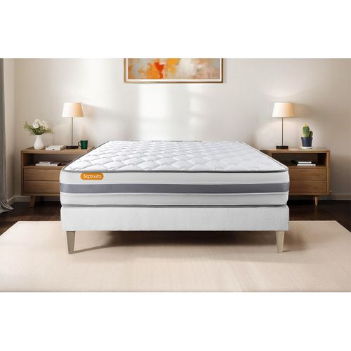 Matelas Ressorts Ensachés Et Mémoire De Forme 90x190 Memo Spring - Ep: 22cm - Confort Ferme