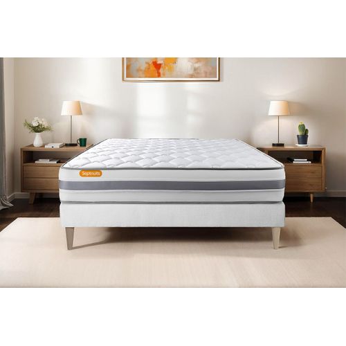 Matelas Ressorts Ensachés Et Mémoire De Forme 180x200 Memo Spring - Ep: 22cm - Confort Ferme