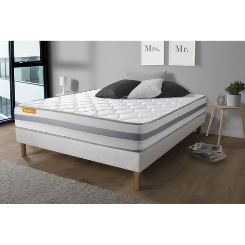 Matelas Ressorts Ensachés Et Mémoire De Forme 180x200 Memo Spring - Ep: 22cm - Confort Ferme