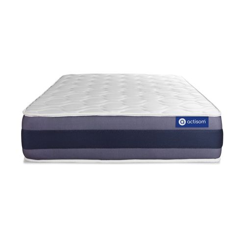 Matelas Ressorts Ensachés Et Mémoire De Forme 90x200 Actiflex Morpho - Ep: 24cm - Confort Equilibré