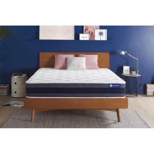 Matelas Ressorts Ensachés Et Mémoire De Forme 140x200 Actiflex Morpho - Ep: 24cm - Confort Equilibré