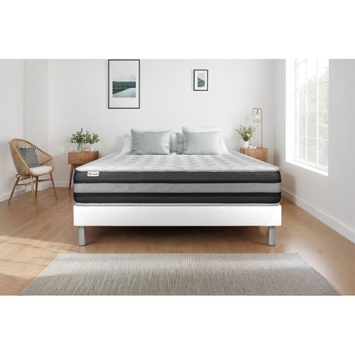 Matelas Ressorts Ensachés Et Mémoire De Forme 180x200 Vitalspring Zen - Ep: 26cm - Confort Ferme