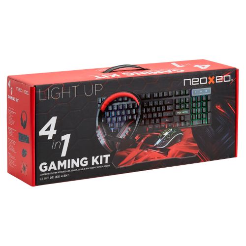 Pack gaming 4 en 1 NEOXEO GAMING KIT 4 EN 1
