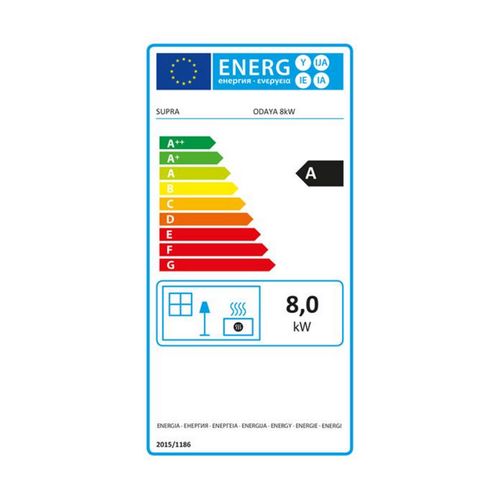 Poêle À Granulés De Bois 8kw Blanc - Odaya8blanc