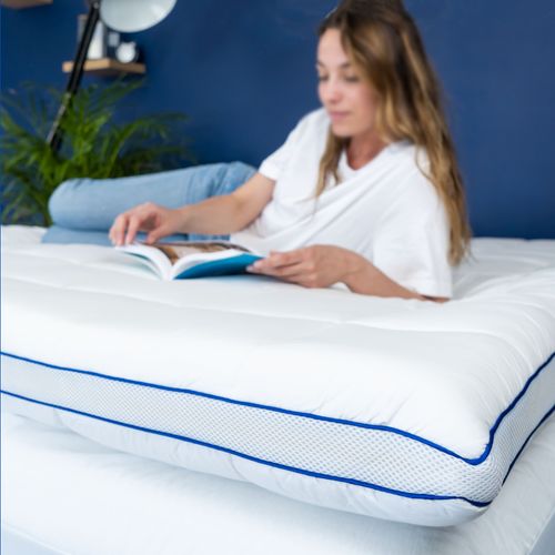 Surmatelas Moelleux 140x190cm - Qualité Hôtellerie - Fabriqué En France