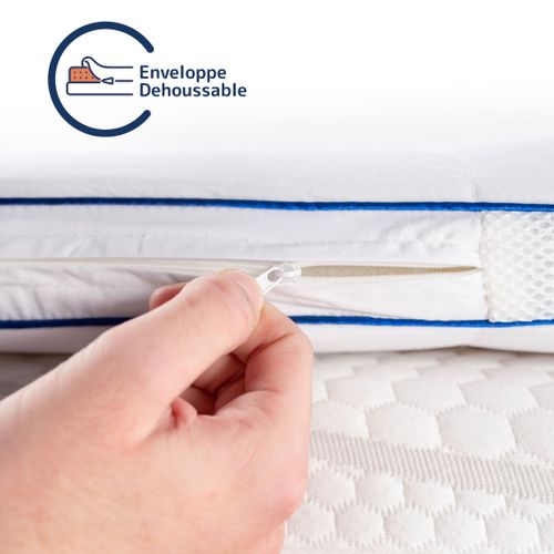 Surmatelas Moelleux 140x190cm - Qualité Hôtellerie - Fabriqué En France