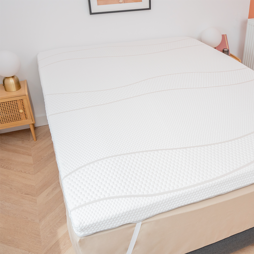 Surmatelas Mémoire De Forme 140x190 Cm - Rolls - Qualité Hôtellerie - Morphologique