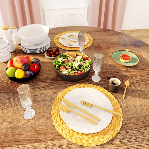 Assiette plate Ø 27 cm ULLIE Blanche vue d'ambiance 1