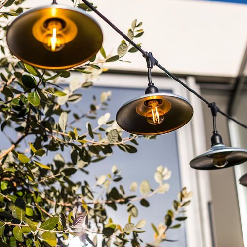 Guirlande Métal Bowl Galva 10 Ampoules E27 6m