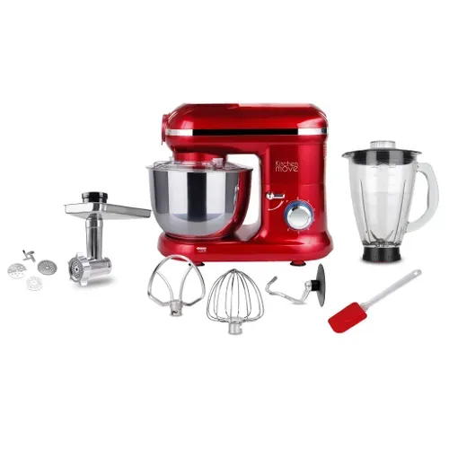 Robot Patissier Hachoir Blender Dallas Pro Rouge Acier 5.5l