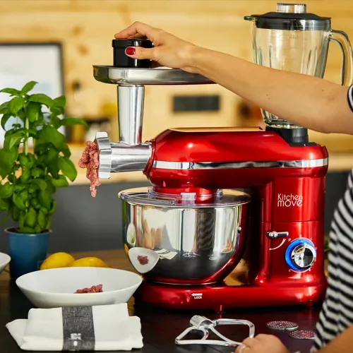 Robot Patissier Hachoir Blender Dallas Pro Rouge Acier 5.5l
