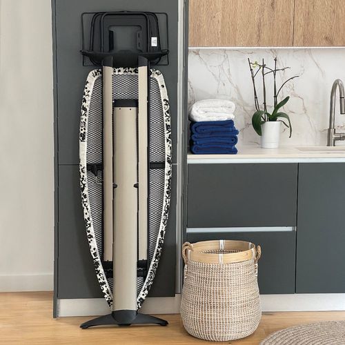 Table à Repasser Tiffany Noir Aluminium 130x47cm