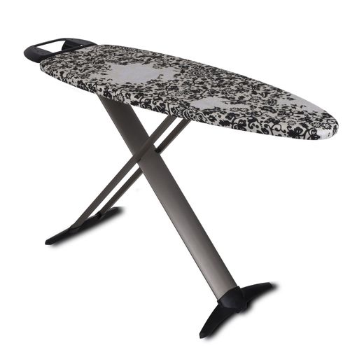 Table à Repasser Tiffany Noir Aluminium 130x47cm