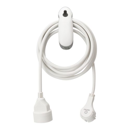 Rallonge Électrique Textile Lin 3m – Fiche Plate Blanche Discrète Avec Prise Terre – Élégante & Pratique Pour Intérieur Moderne
