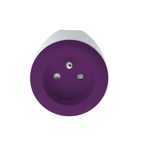 Prise Bewatt + Chargeur USB Violet - Watt And Co