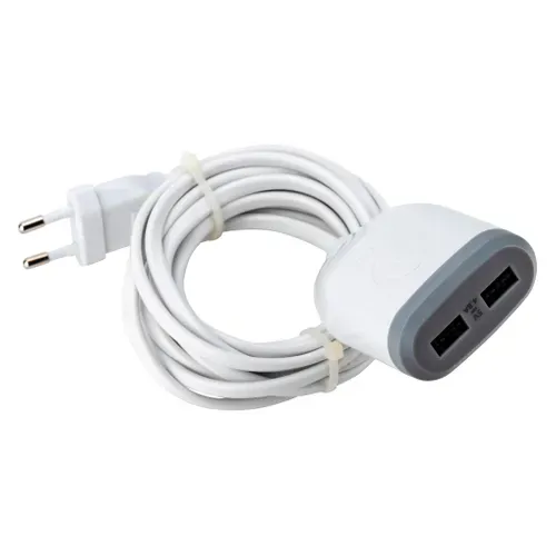 Rallonge 3M WATT&CO R220-USB-GR-CT vue 3/4