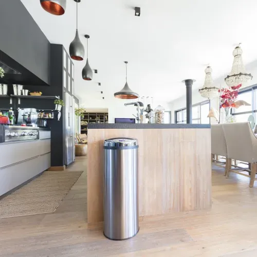 Poubelle Automatique Inox Artic Argent 50l