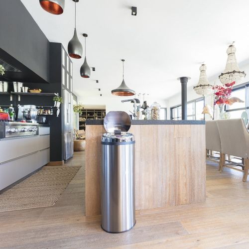 Poubelle Automatique Inox Artic Argent 50l