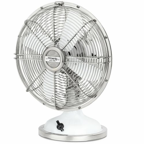 Ventilateur Design Metal - Joe50 Blanc
