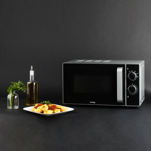 Micro-ondes Pose Libre 20 L 700 W Noir, Acier Inoxydable - Vio4