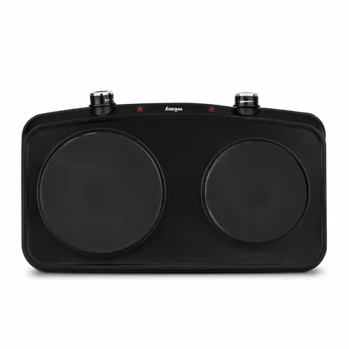 Plaques De Cuisson Électriques 2 Foyers domino Noir- Plw225
