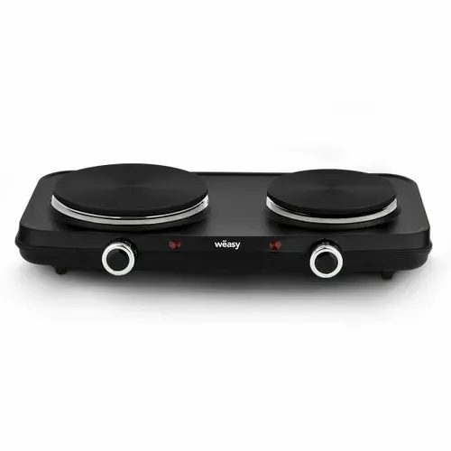 Plaques De Cuisson Électriques 2 Foyers domino Noir- Plw225