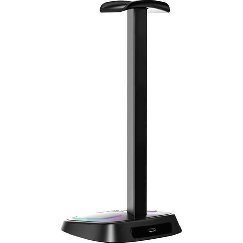 Support Casque Gamer - K-stand-neon Rgb - Filaire - Éclairage Rgb - Noir