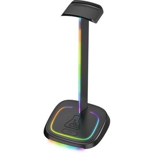 Support Casque Gamer - K-stand-neon Rgb - Filaire - Éclairage Rgb - Noir