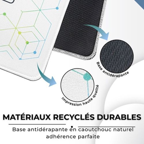 Pad Selenium XXL Tapis Souris Blanc 900×400 Mm - 4 Mm, Base Antidérapante