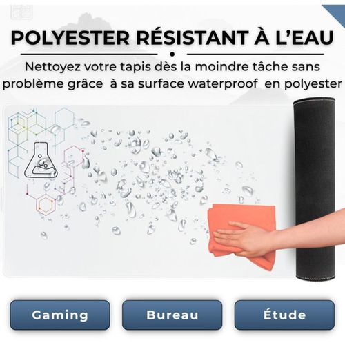 Pad Selenium XXL Tapis Souris Blanc 900×400 Mm - 4 Mm, Base Antidérapante