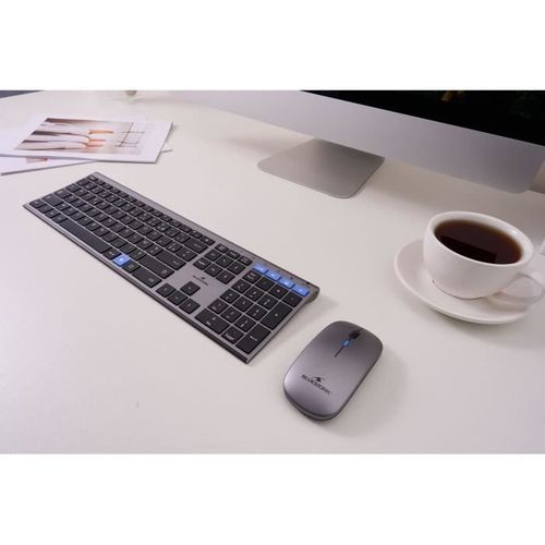 Clavier Sans Fil - Touches Ciseaux - Azerty - Métal - Silencieux