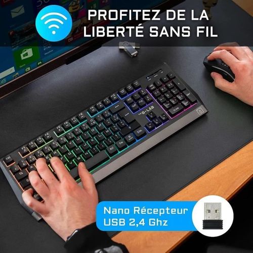 Ensemble clavier et souris Combo - tungsten/fr