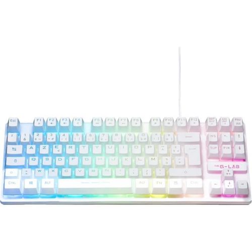 Clavier Gamer - The G-lab - Keyz Caesium Tkl - Rgb - Filaire - 100% Personnalisable - Azerty - Noir