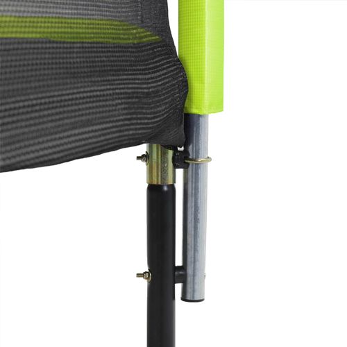 Trampoline Jardin D. 360 cm + Filet De Sécurité - Jumpi 360 - Noir/vert