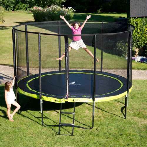 Trampoline De Jardin D. 300cm + Filet De Sécurité - Punchi 300 Vert