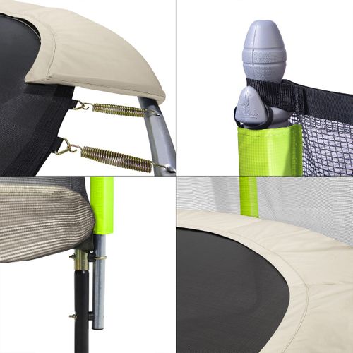 Trampoline D. 360 cm + Filet + échelle + Bâche + Kit D'ancrage - Jumpi 360